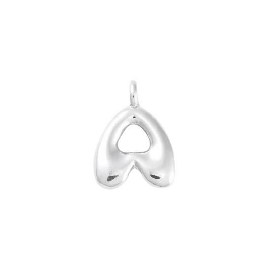 Silver Bubble Initial Letter | Alphabet Charm