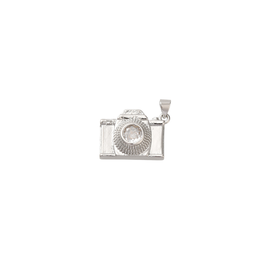 Transparent view of the Silver Memories Camera Charm (Large)
