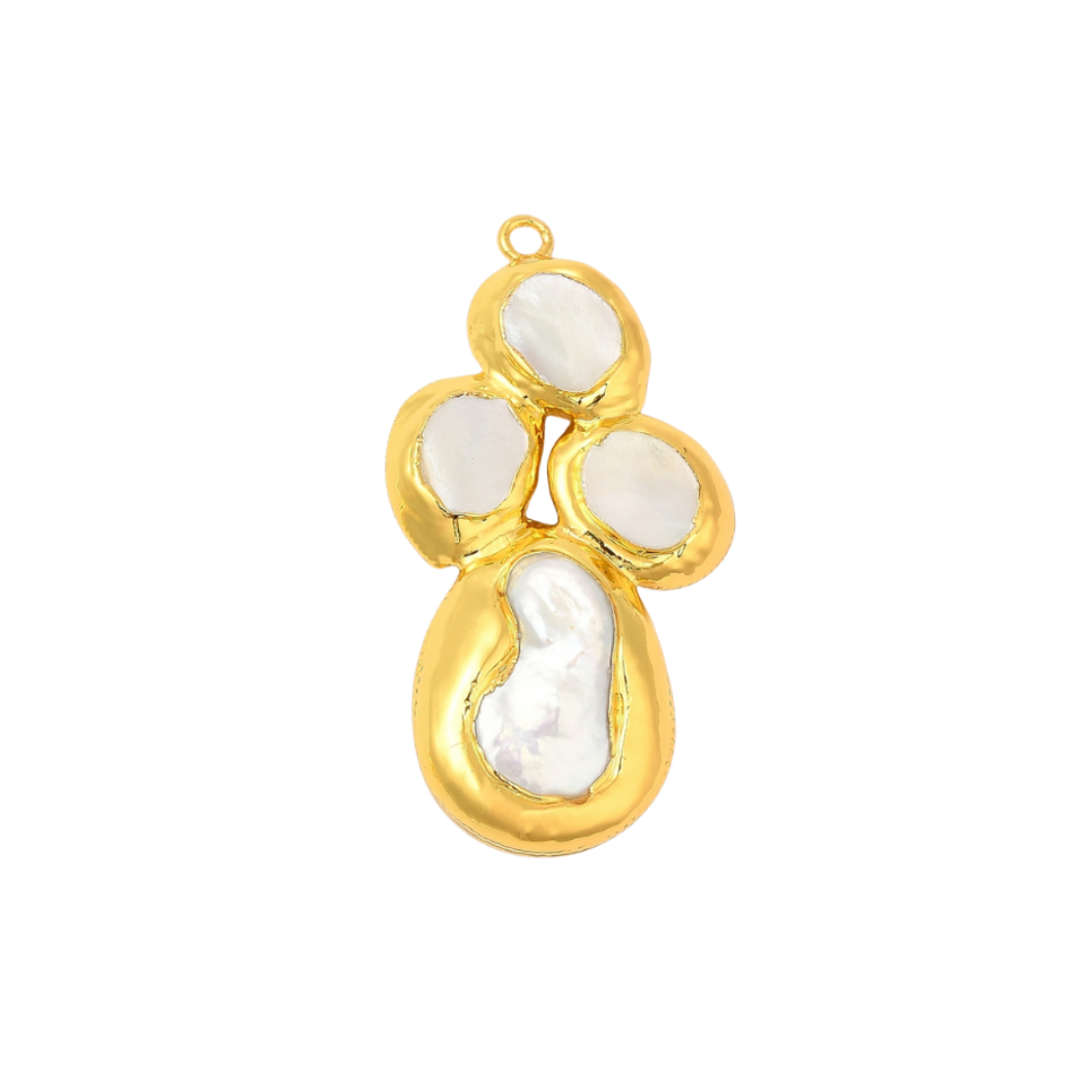 Gold Seaborn Cross Charm