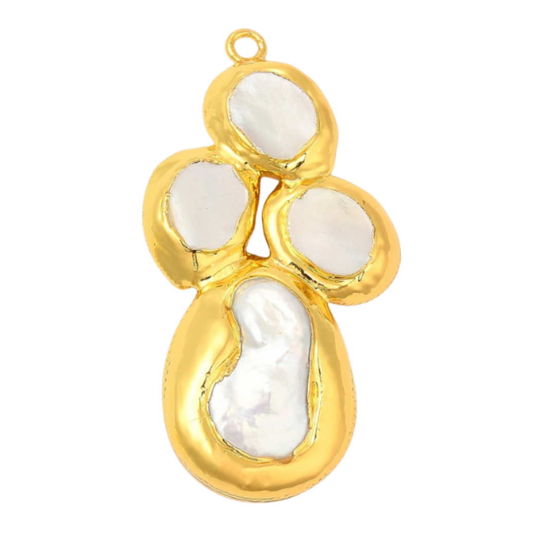 Gold Seaborn Cross Charm