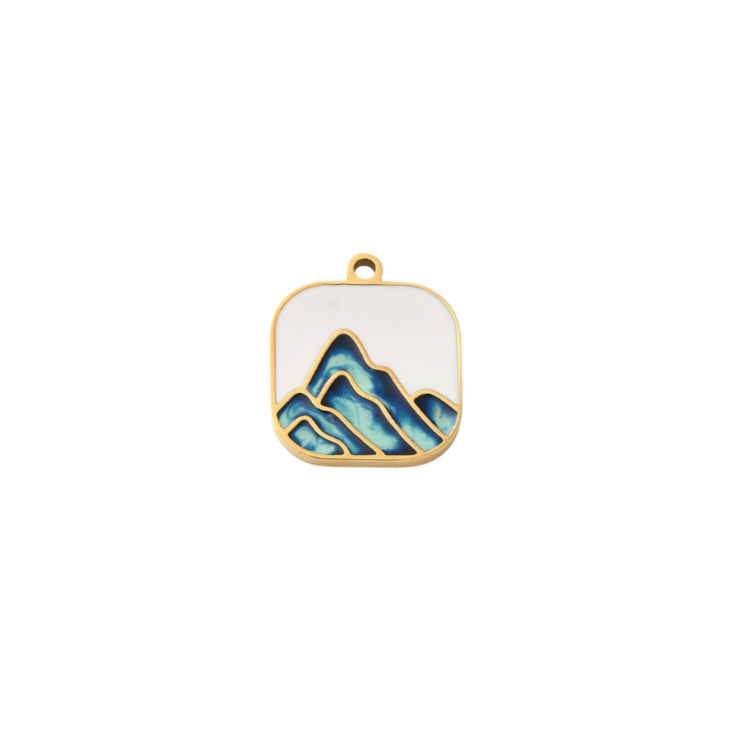 Gold Mountain Range Pendant