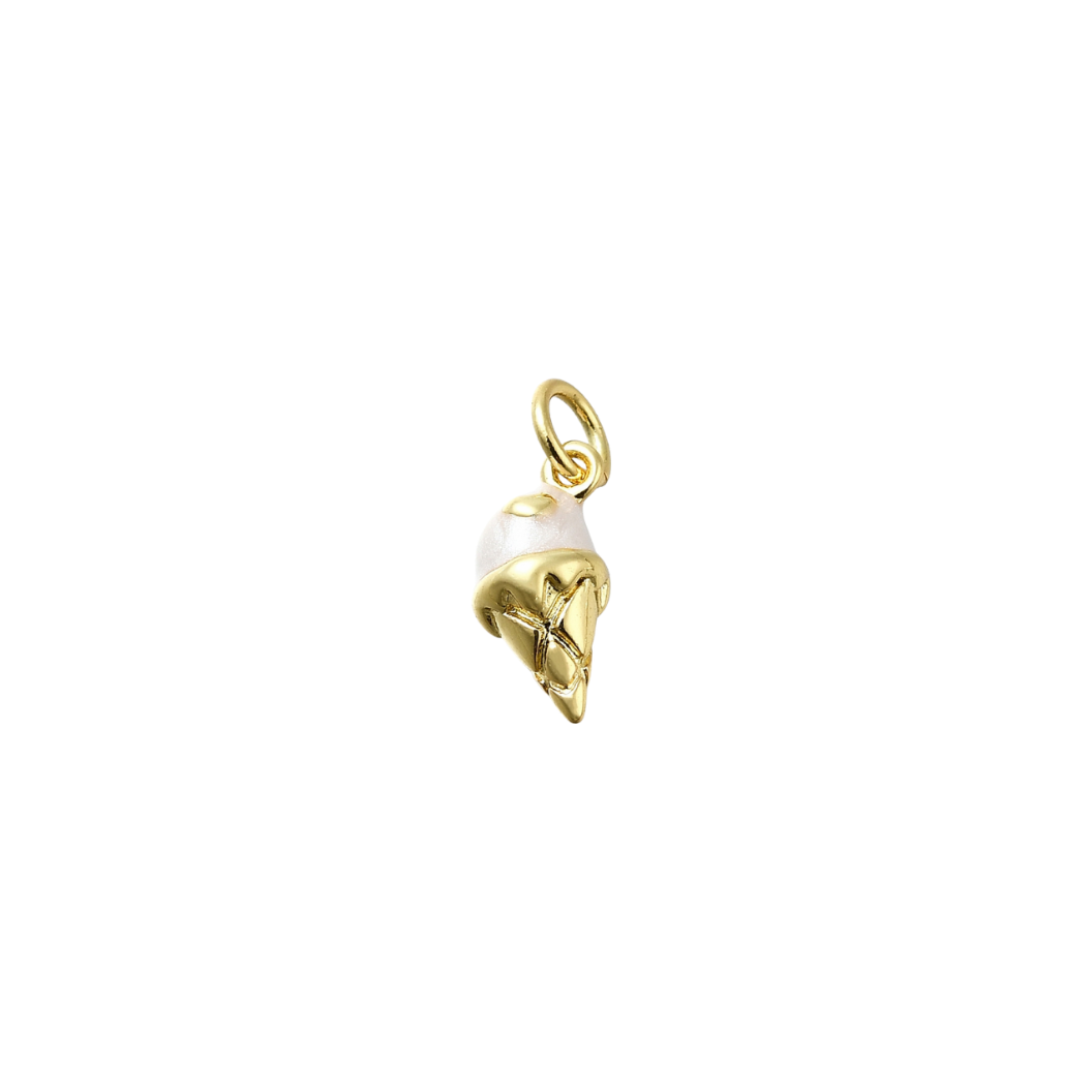 Gold Vanilla Scoop Charm