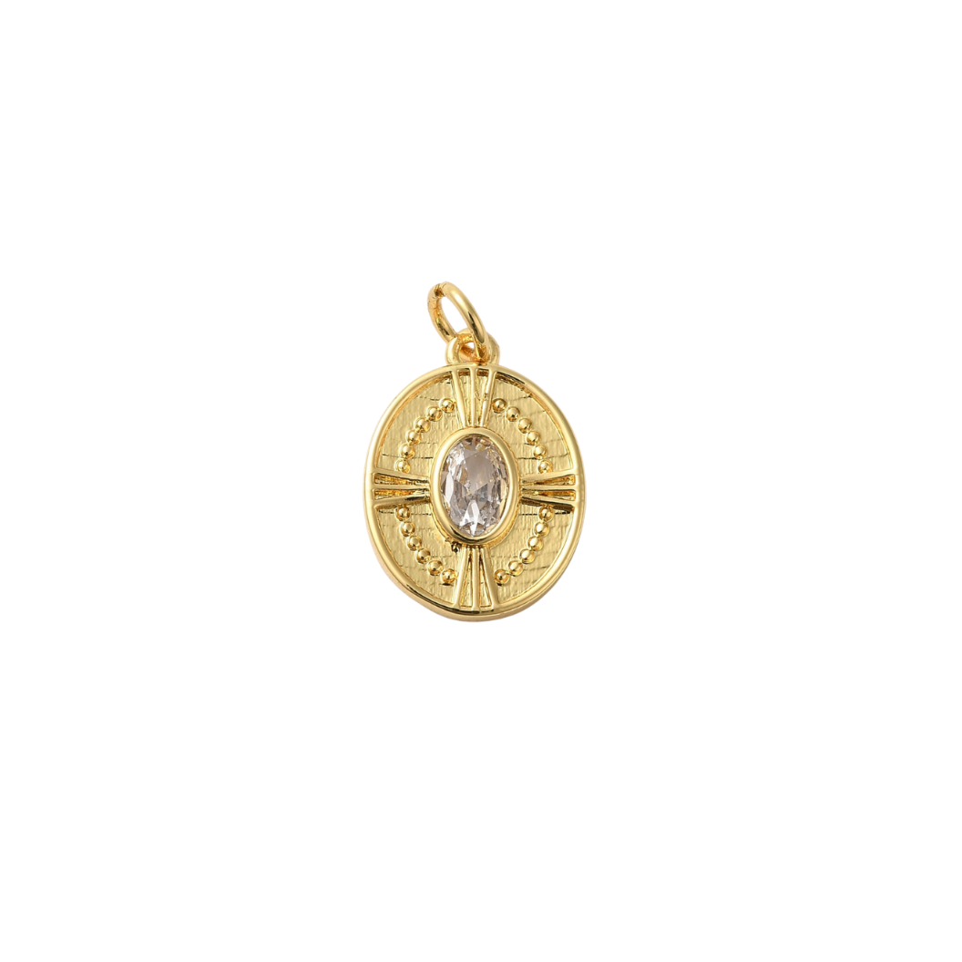Gold Solis Medallion Charm