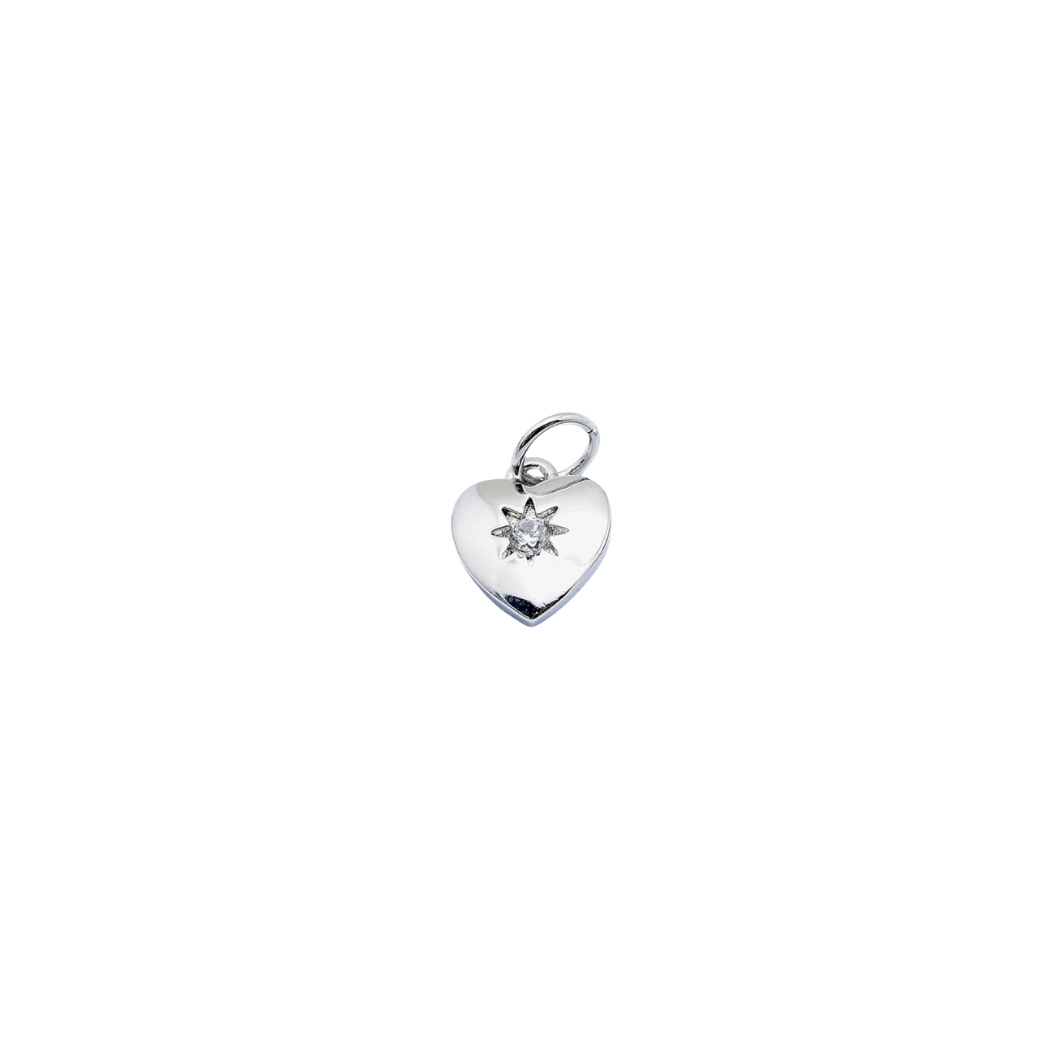 Silver Radiate Love Charm
