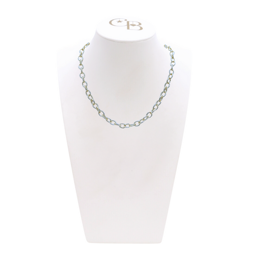 Front of the Silver Alexis Necklace on CB Bust
