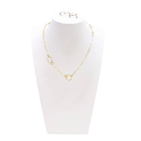 Front view of the Blair & Lily Necklace on CB Bust