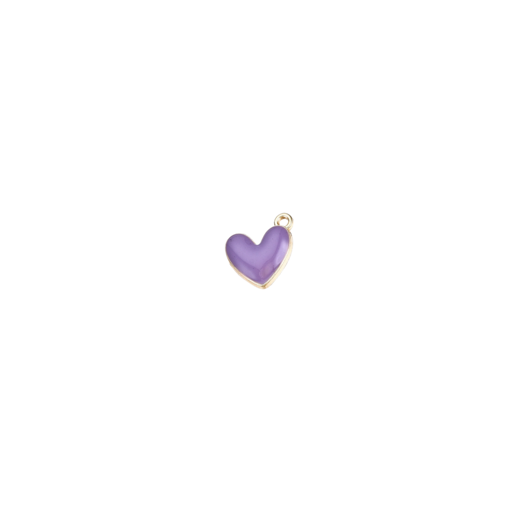 Gold Mini Bubble Heart Charm | Assorted