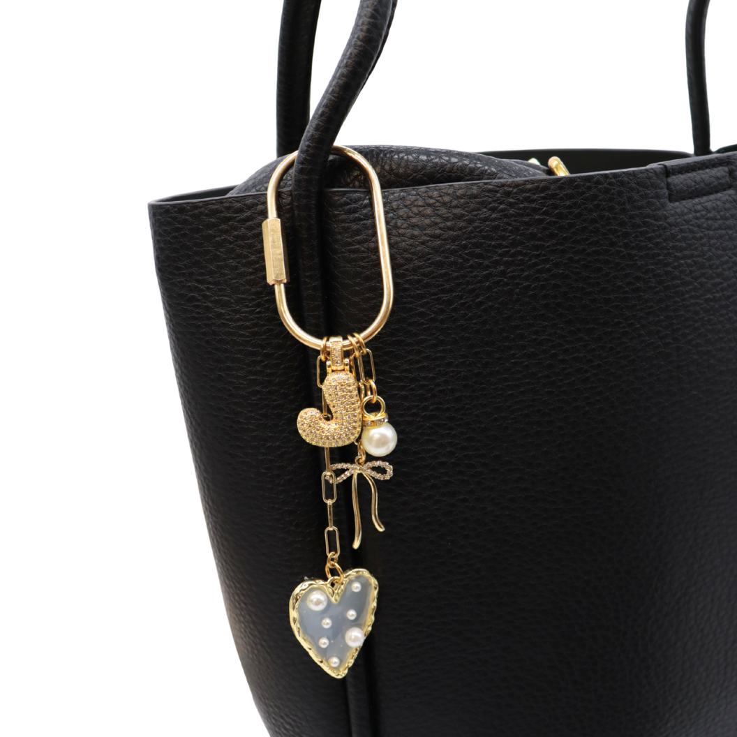 Gold Piper Purse Charm Carabiner