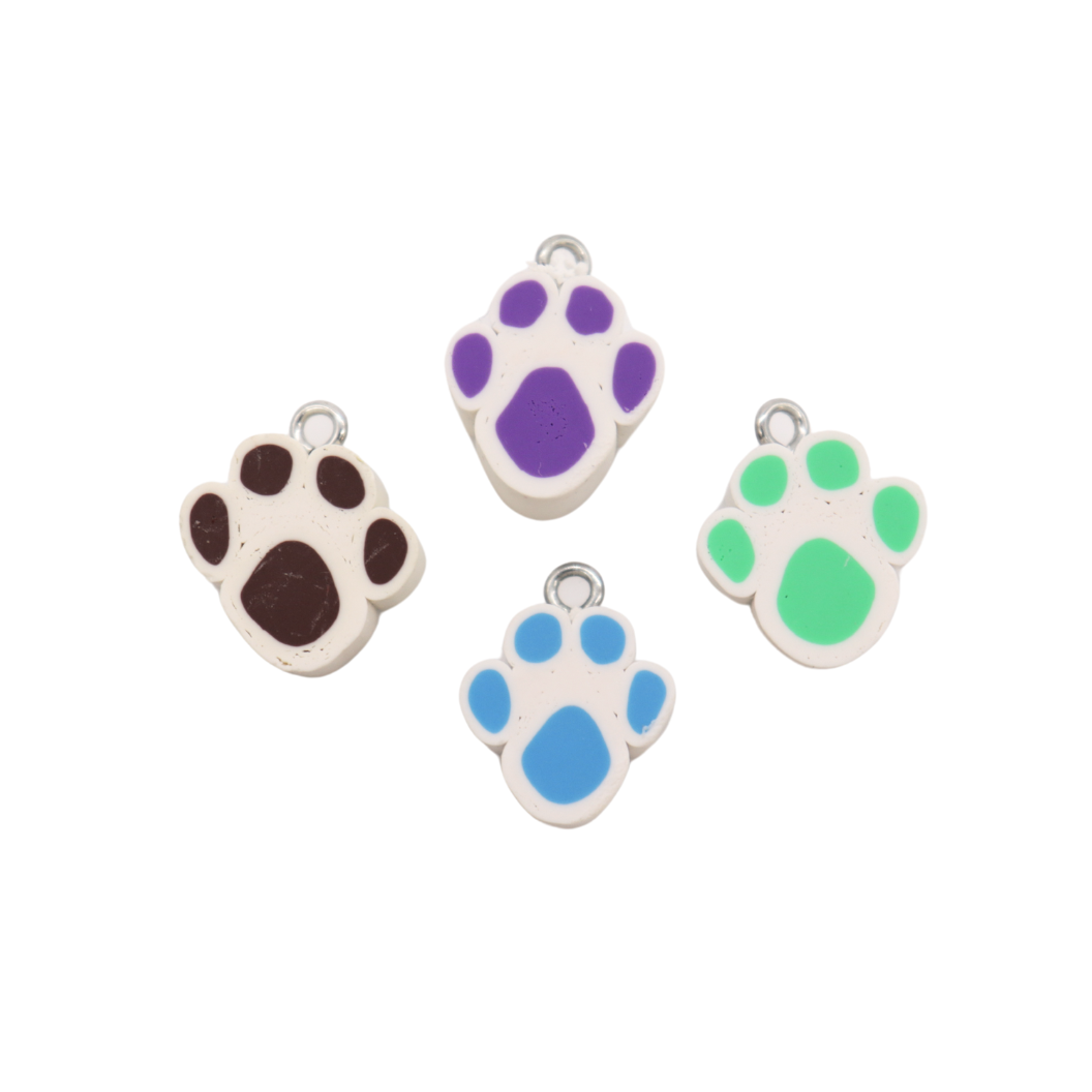Paw Print Lanyard Charms | Assorted