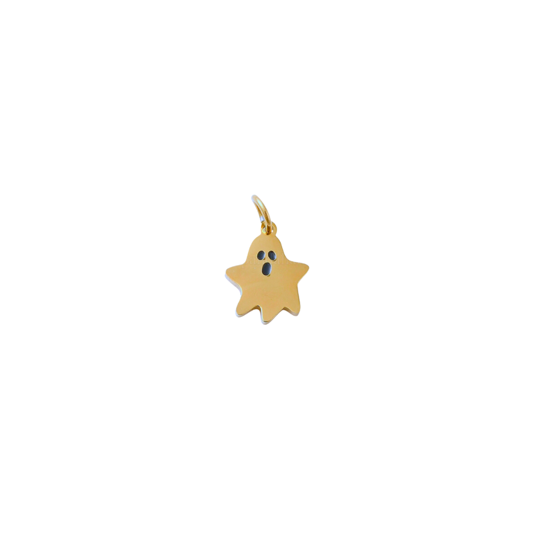 Gold Itty Bitty Ghost Charm