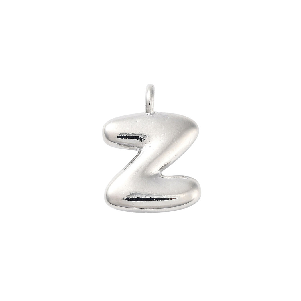 Silver Bubble Initial Letter | Alphabet Charm
