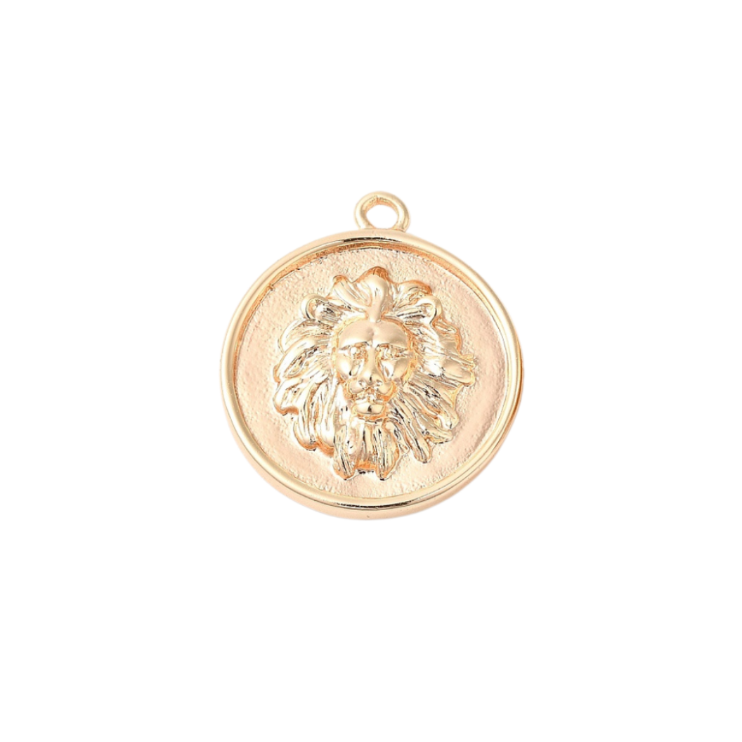 Gold Brave As a Lion Charm