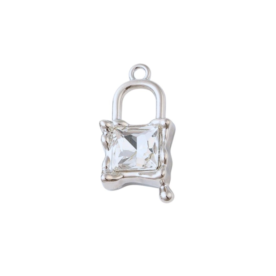 Silver Melting Glass Charm | Assorted