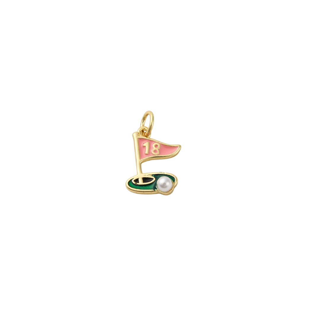 Gold 18th Hole Charm