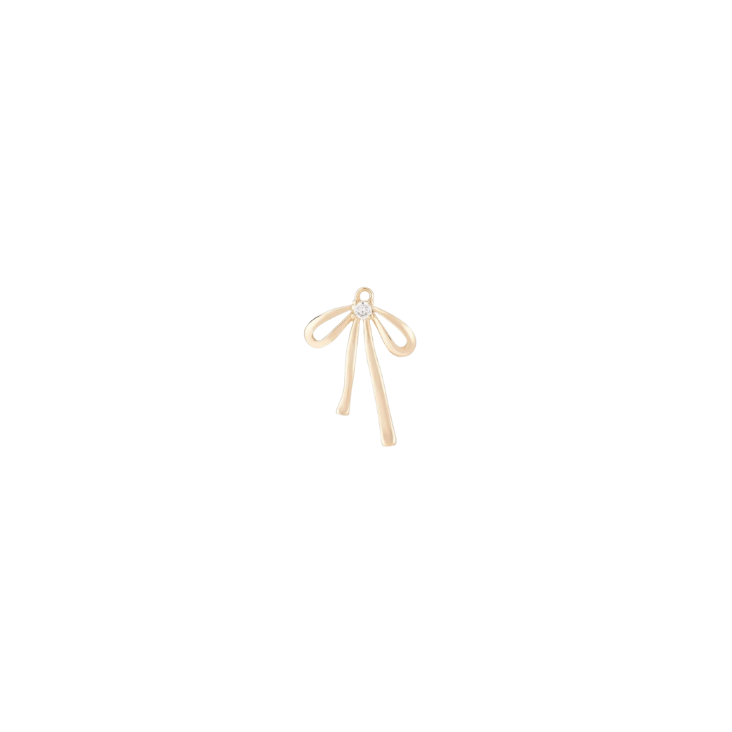 Gold Coquette Bow Charm