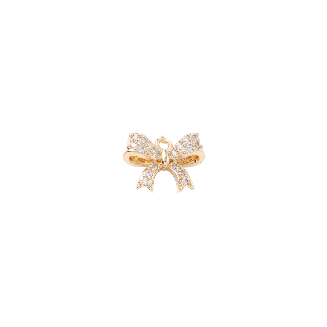 Transparent view of the Gold Jeweled Bow Charm