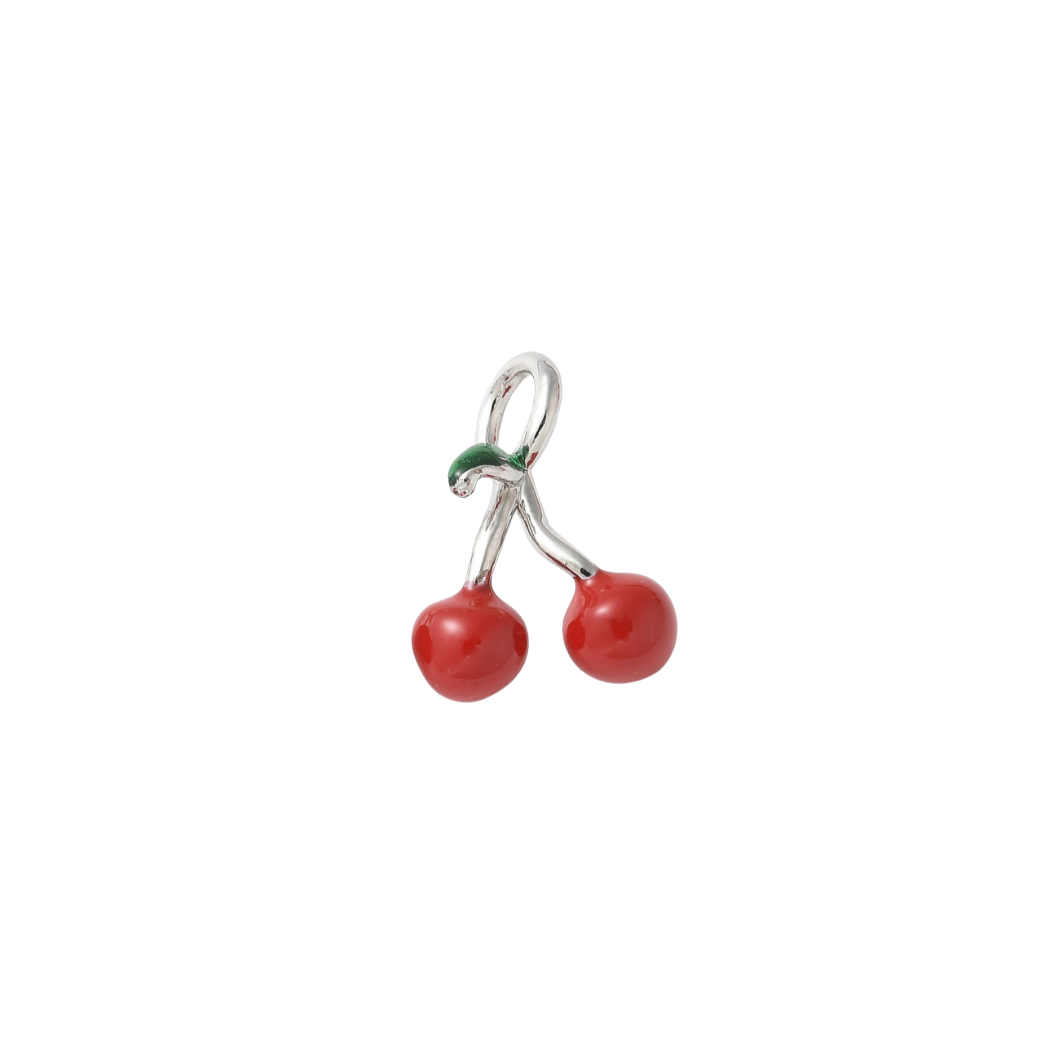 Transparent view of the Silver Sweet Duo Cherry Charm