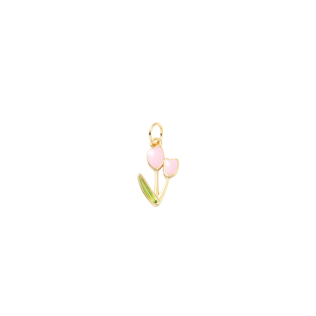 Gold Springtime Bloom Tulip Charm