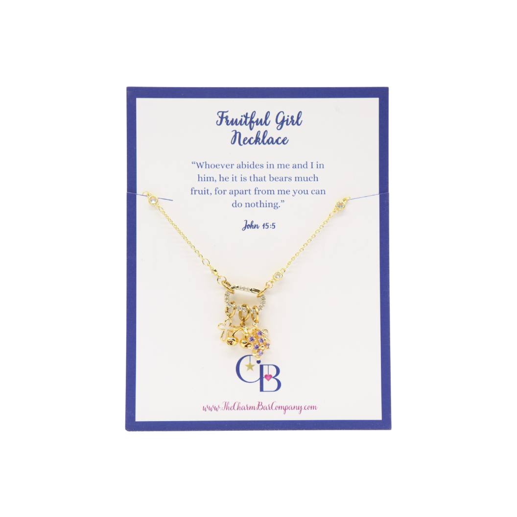 Front view of the Fruitful Girl Necklace