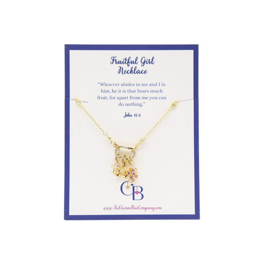 Front view of the Fruitful Girl Necklace