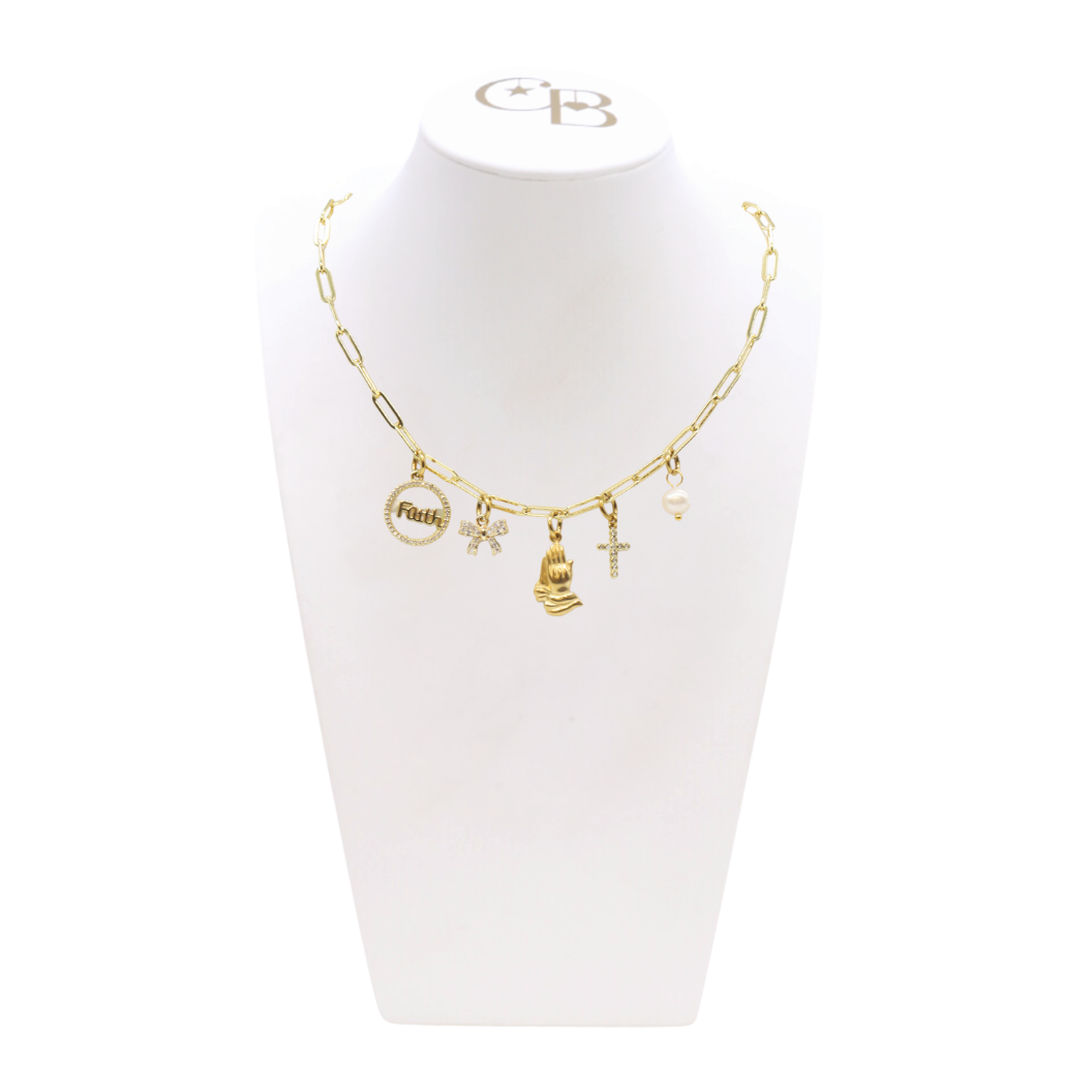 Front view of the Grace Necklace on CB Bust