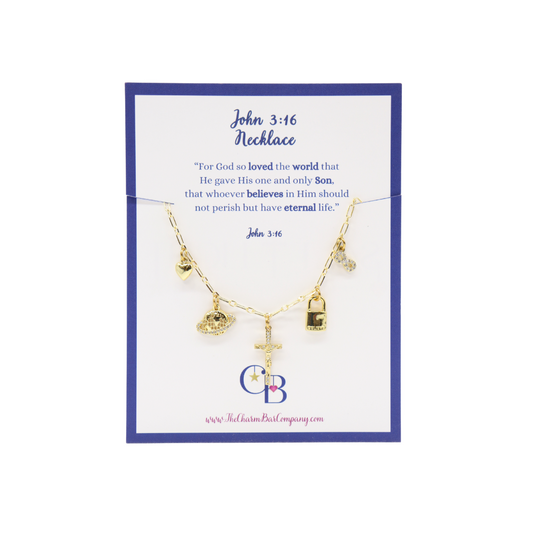 Front view of the John 3:16 Necklace