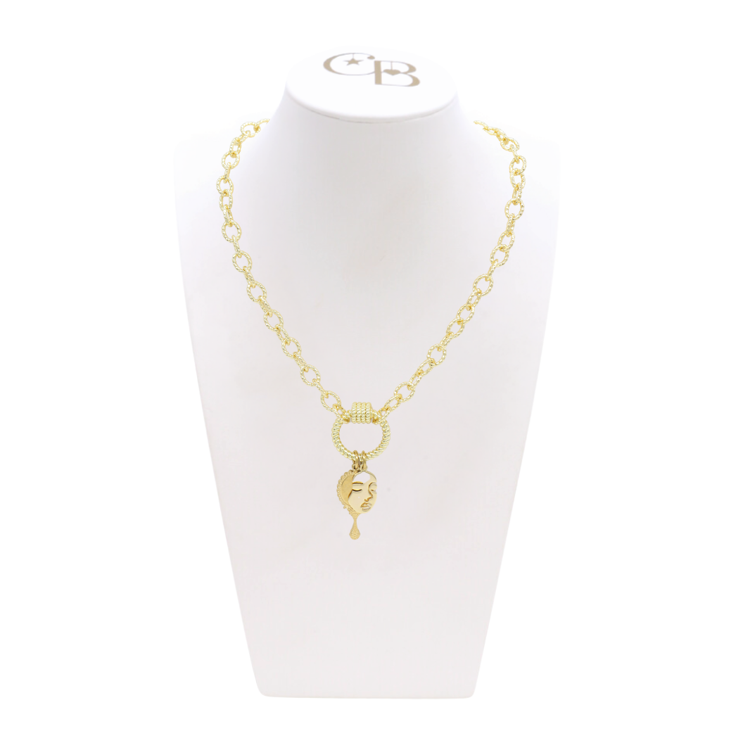 Front view of the In His Image Necklace on CB Bust