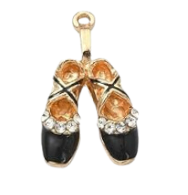 Gold Twinkle Toes Ballet Slipper Charms | Assorted