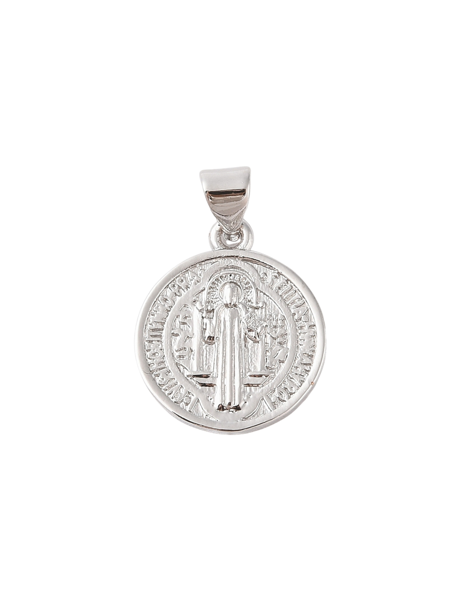 Front of the Silver Christian 'God the Father' Disc Charm