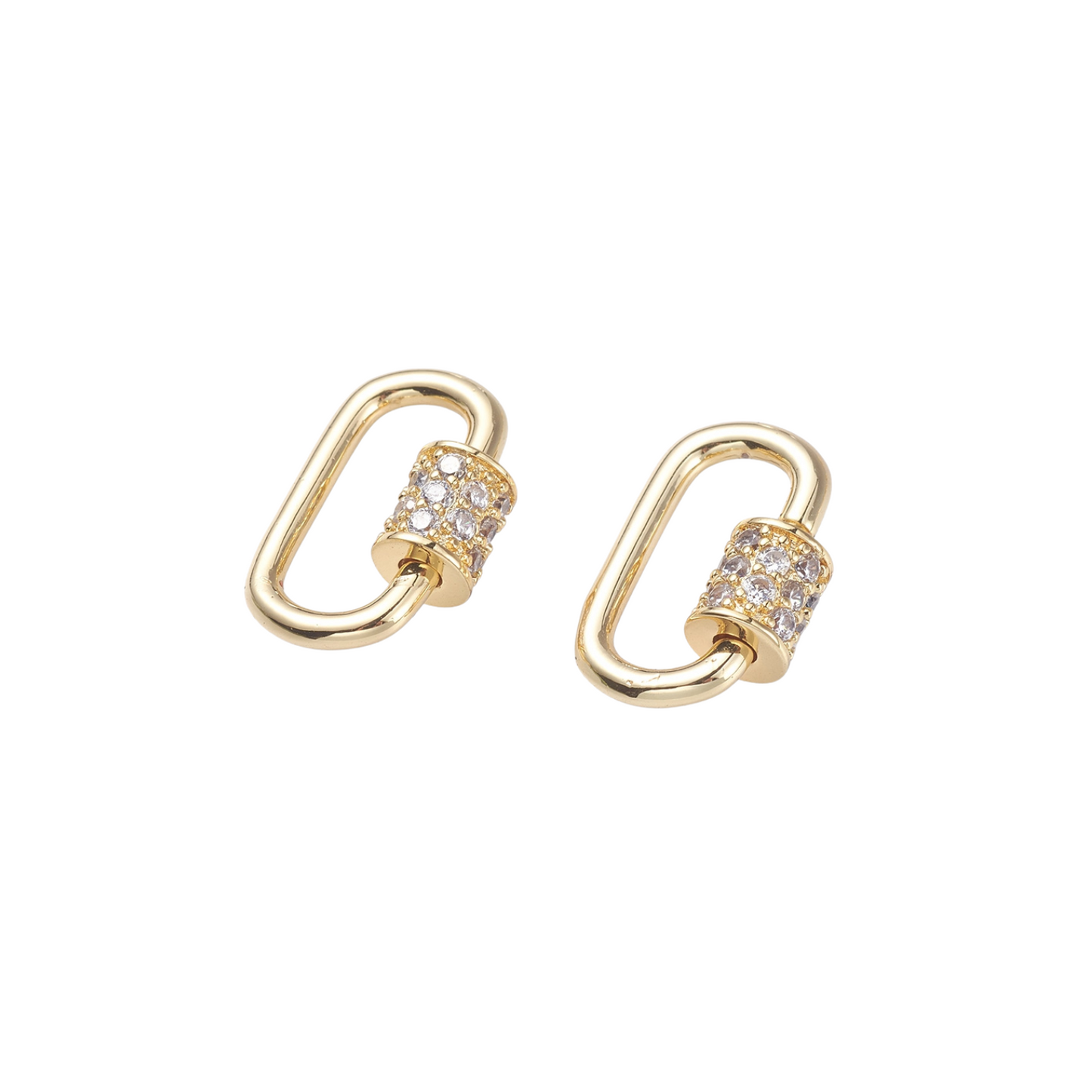 Two Small Gold Gabi Carabiners