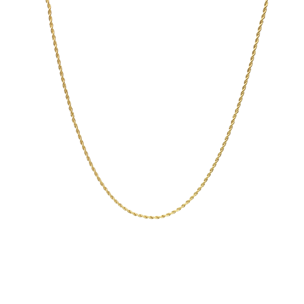 Transparent view of the Gold Jordan Necklace