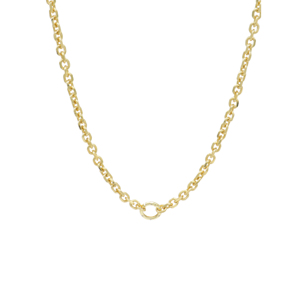 Transparent view of the Gold Jamesyn Necklace with Lily Carabiner
