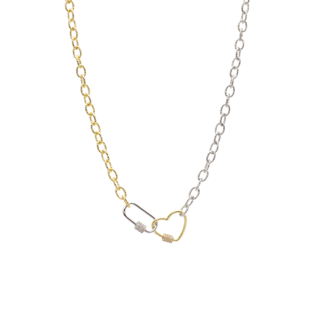 Transparent view of the Two-Toned Eloise Necklace