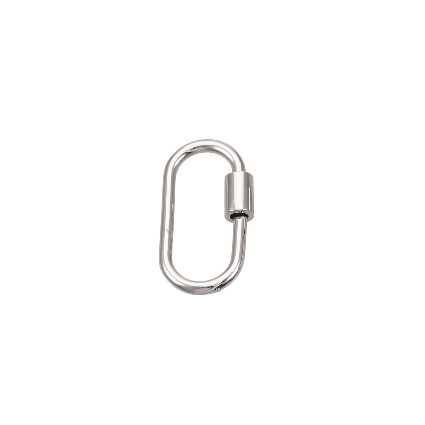 Silver Piper Carabiner | Silver Oval Necklace Carabiner