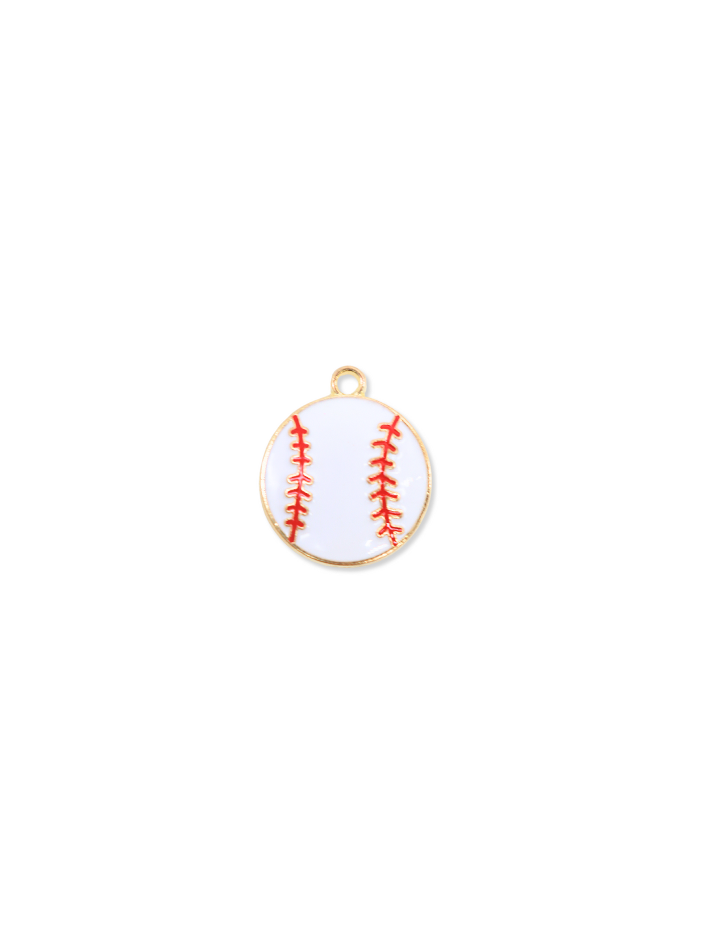 Gold Strike Zone Baseball Charm
