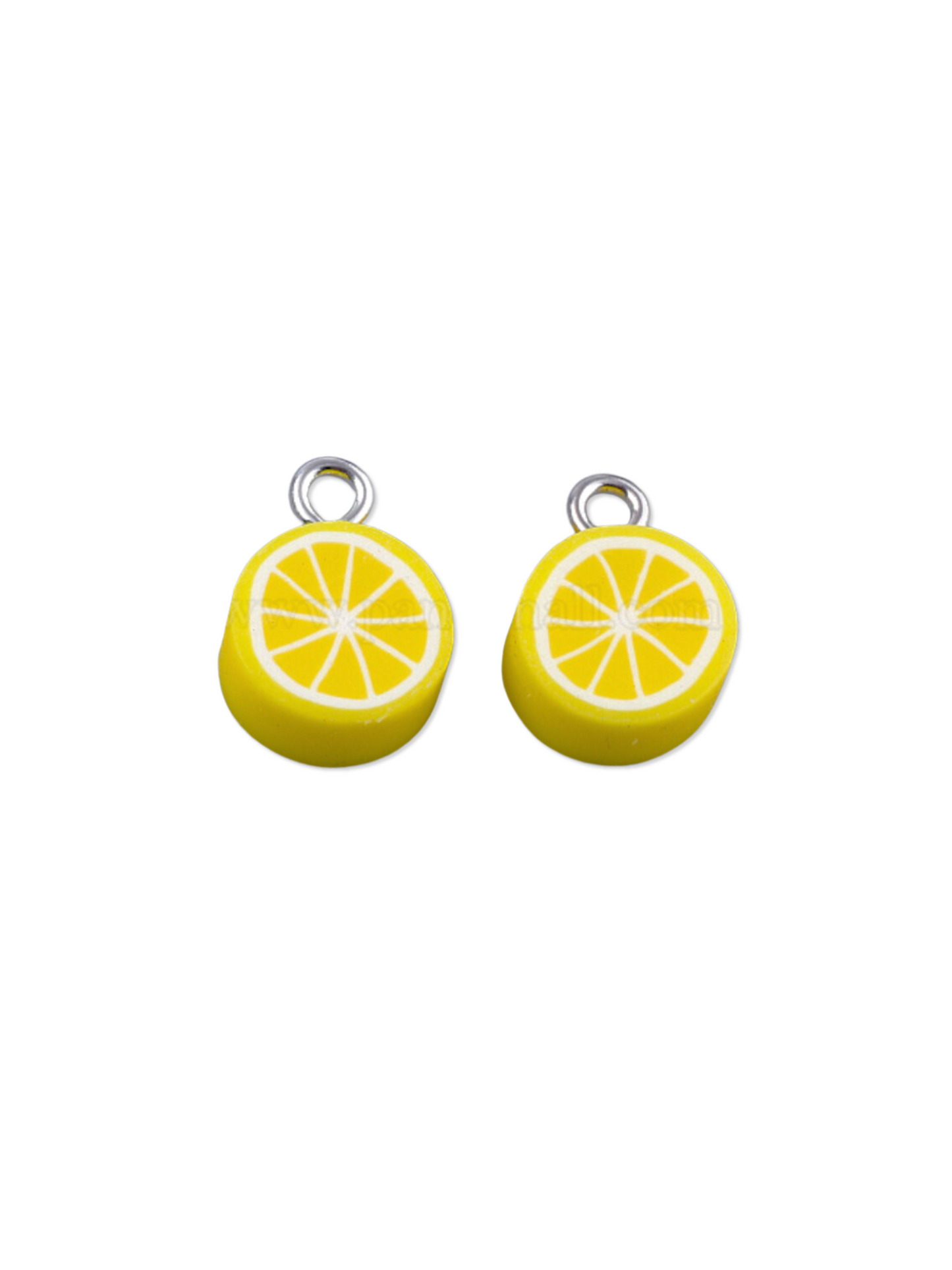 Polymer Clay Lemon Lanyard Charm