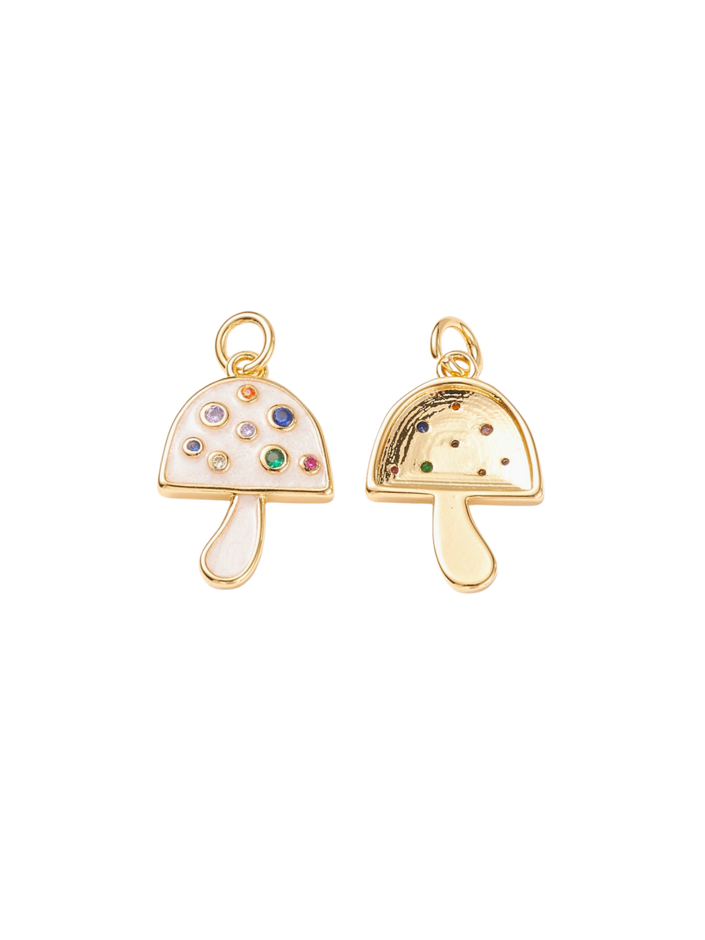 Front and back of charm