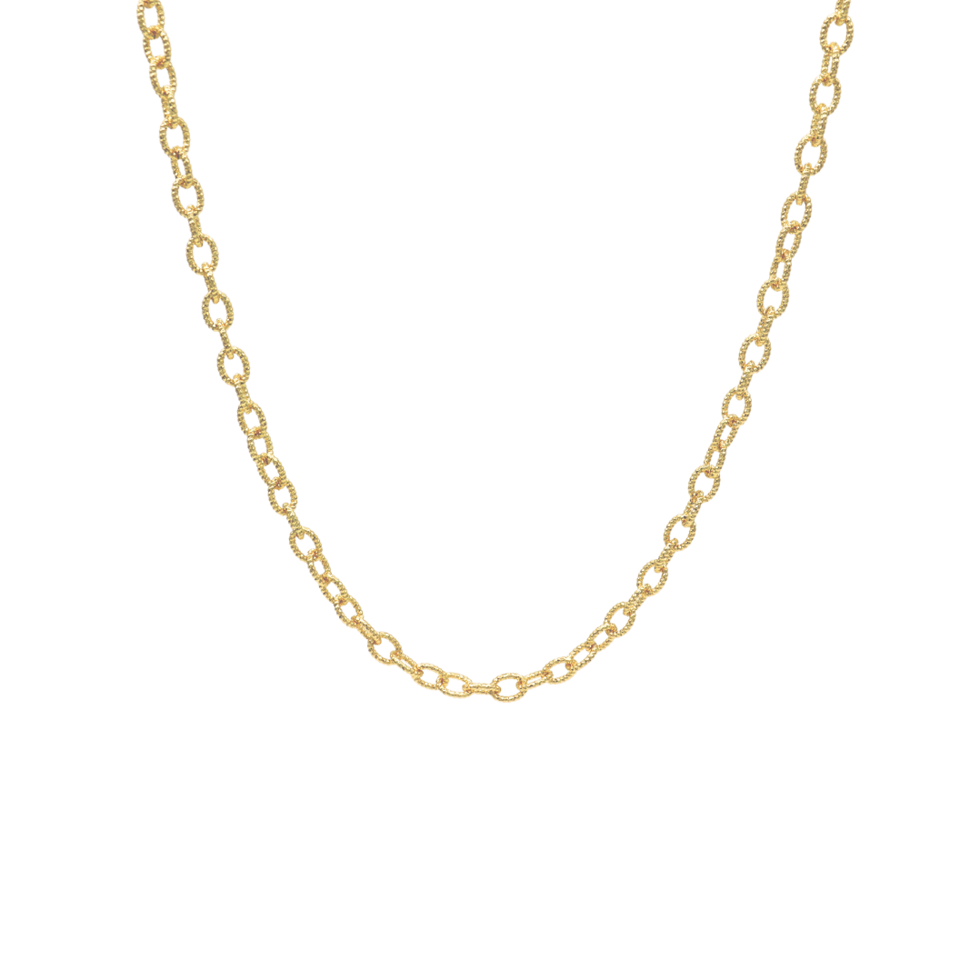 Transparent view of the Gold Alexis Necklace