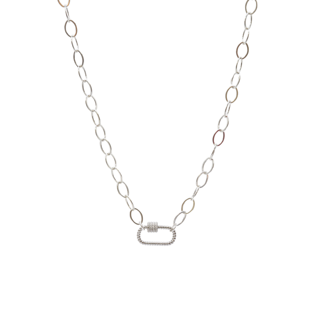 Transparent view of the Avery Kate Necklace With Bella Carabiner