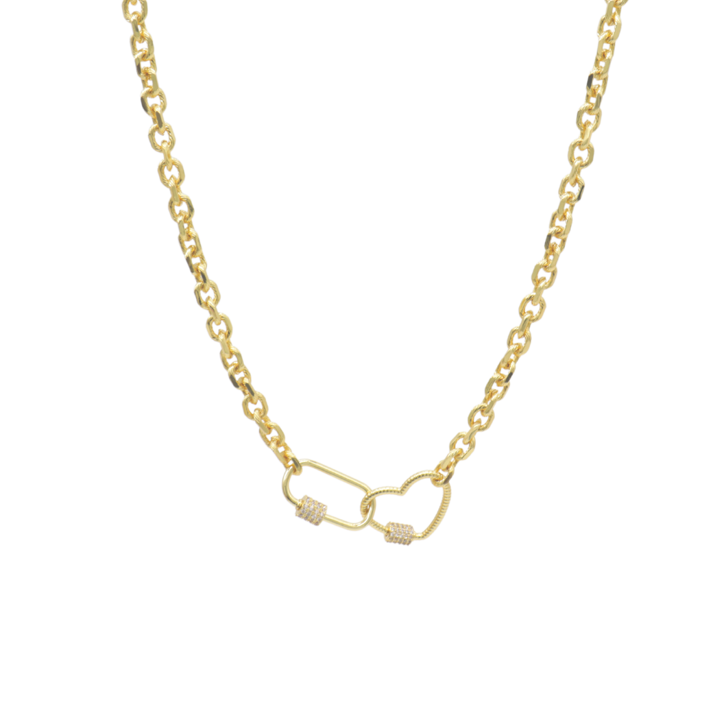 Transparent view of the Gold Eloise Necklace