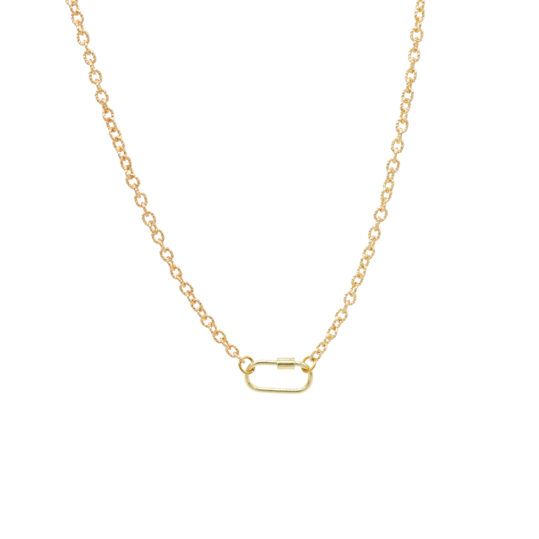 Gold Ruth Necklace With Piper Carabiner