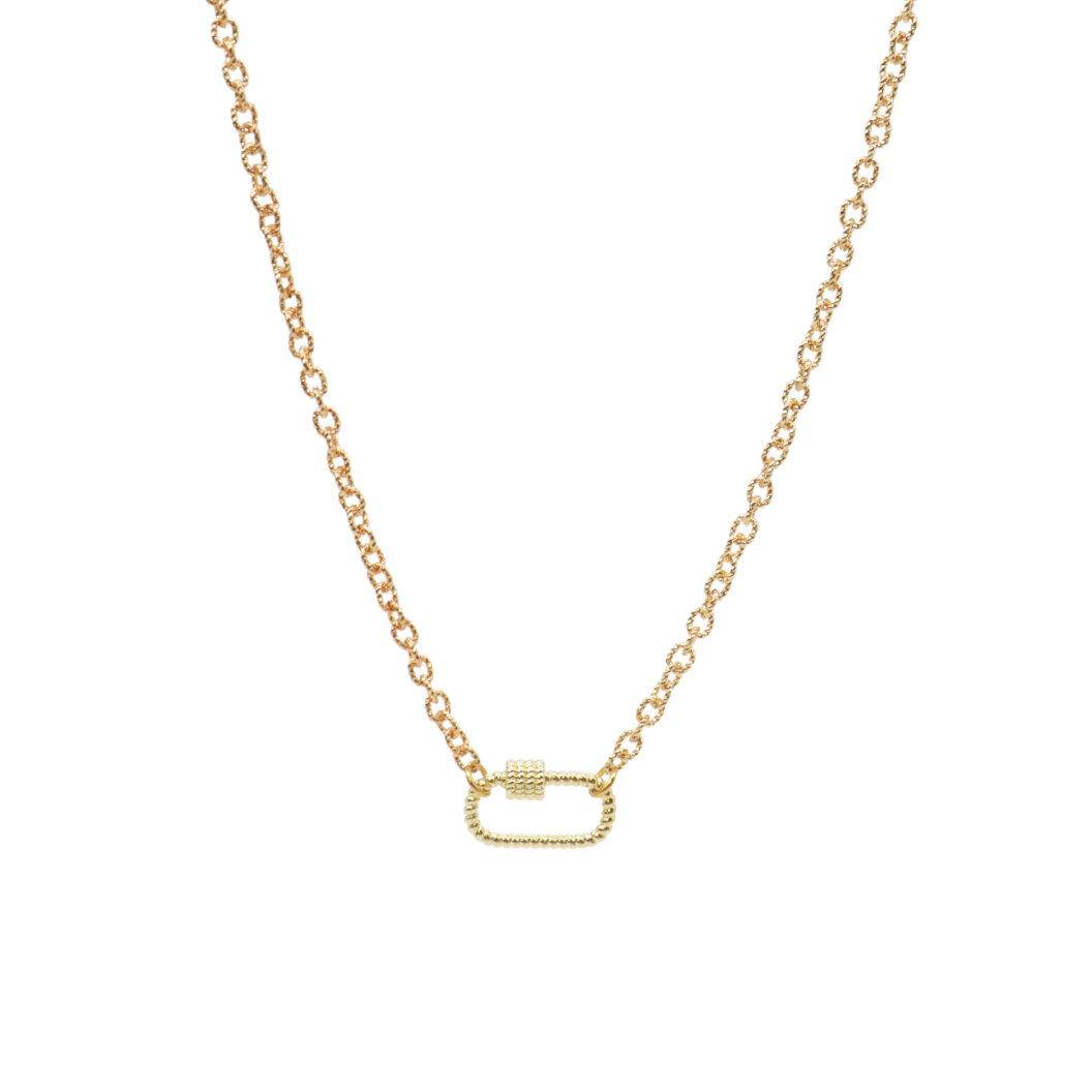 Gold Ruth Necklace With Bella Carabiner