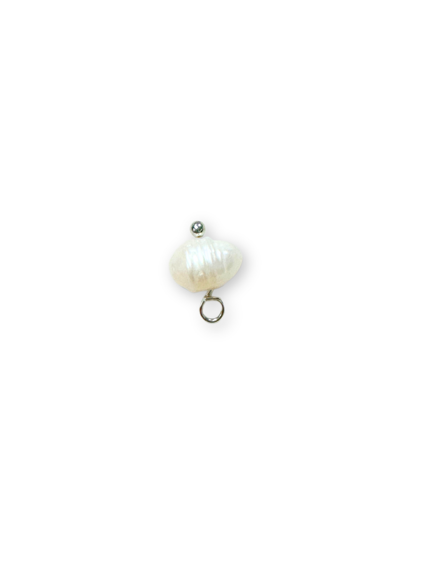 Silver Natural Freshwater Pearl Charms