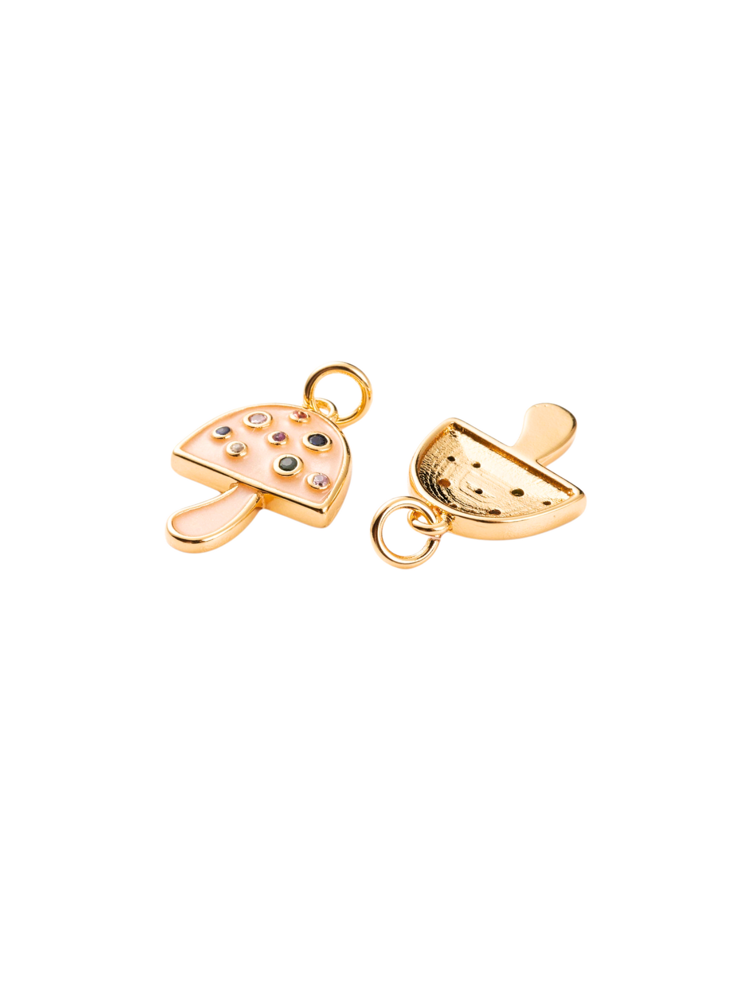 Front and back of charm