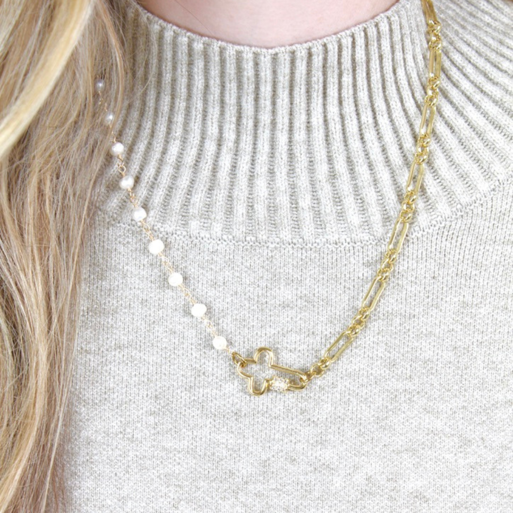 Front of the The Annabeth Necklace with our Mary Carabiner