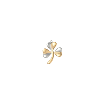 Mixed Metal Shamrock Charm