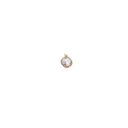  clear gemstone on a white background