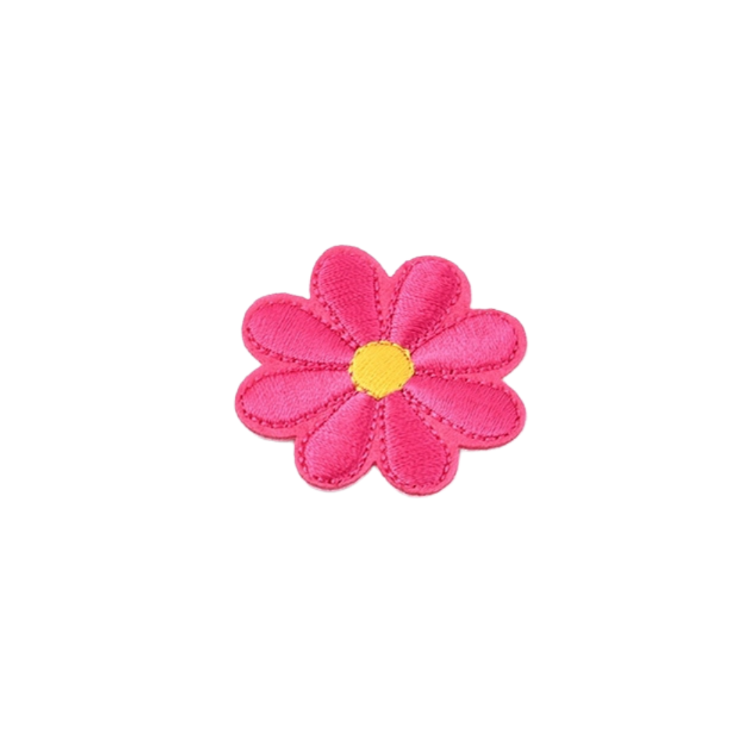 Pink Daisy w/ Yellow Center Patch