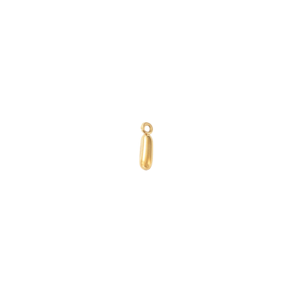 Gold letter I with white background