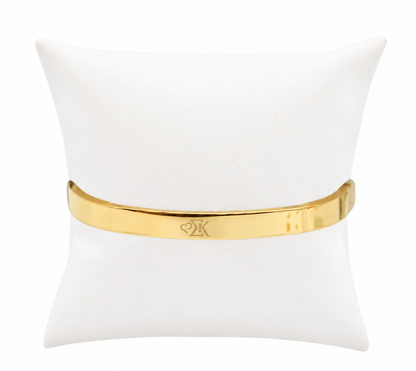 Sigma Kappa Gold Bangle Bracelet | Waterproof, Hypoallergenic & Tarnish Resistant